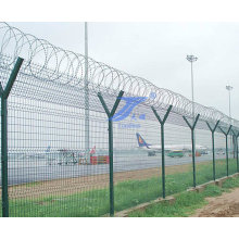 Sécurité en forme de Y Défendre la clôture de l&#39;aéroport